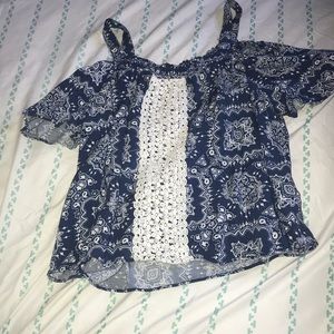 Cute off the shoulders shirt
